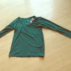 J.Crew Green Long-sleeve tee